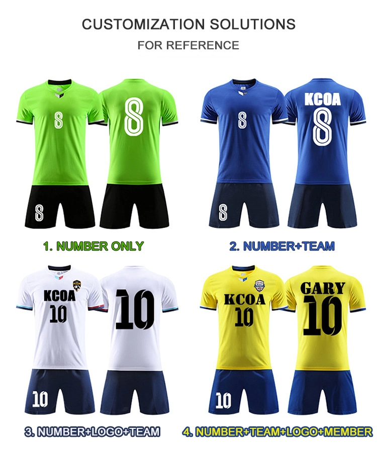 2021 Kcoa Latest Low MOQ Promotional Mens Club Soccer Wear