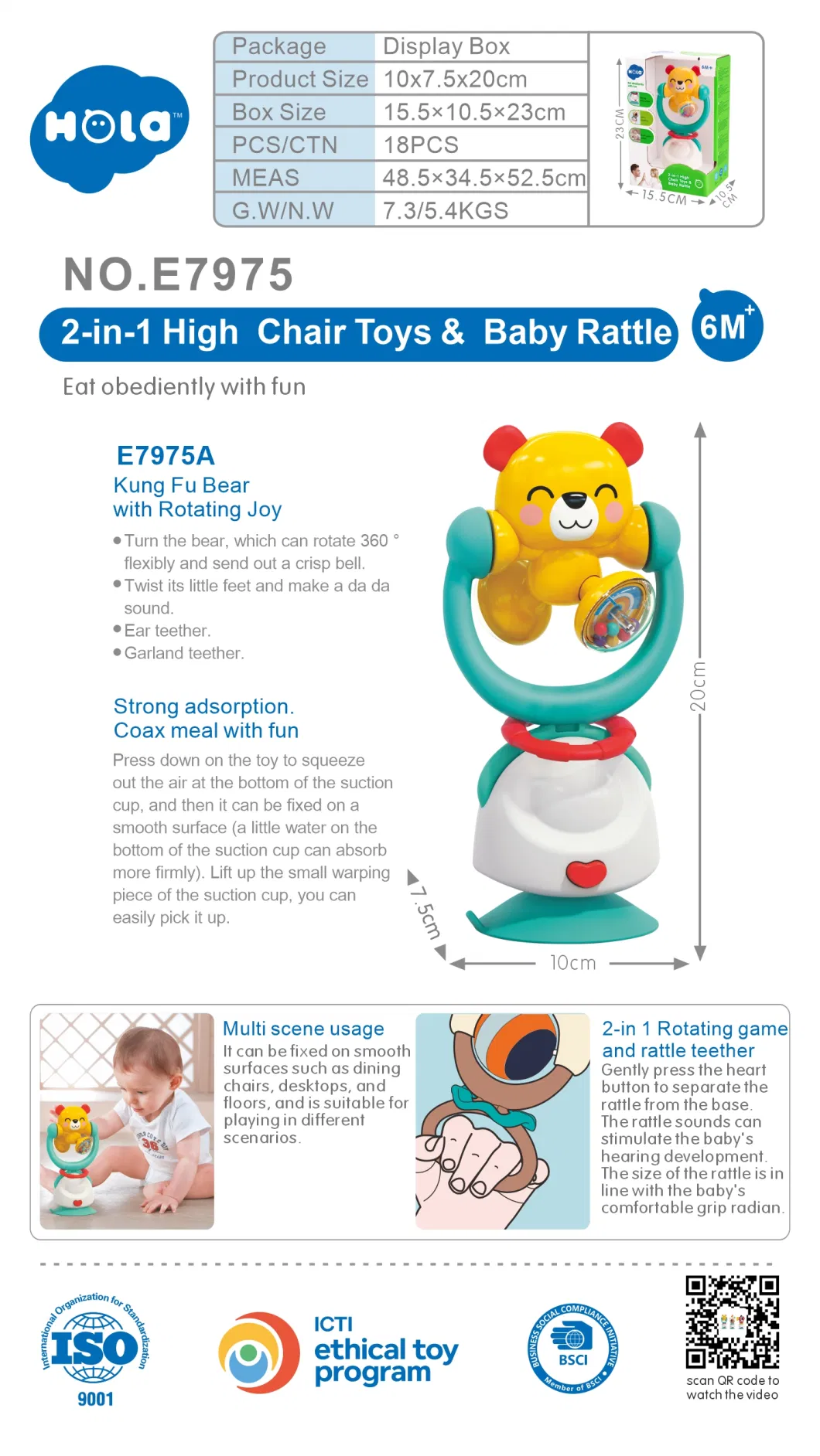 Manufacturers Marvel Toys Price Promotional Gift Intellectual Educational Plastic Best Baby Toy High Chair Toys &amp; Baby Rattle Children Kids Toys