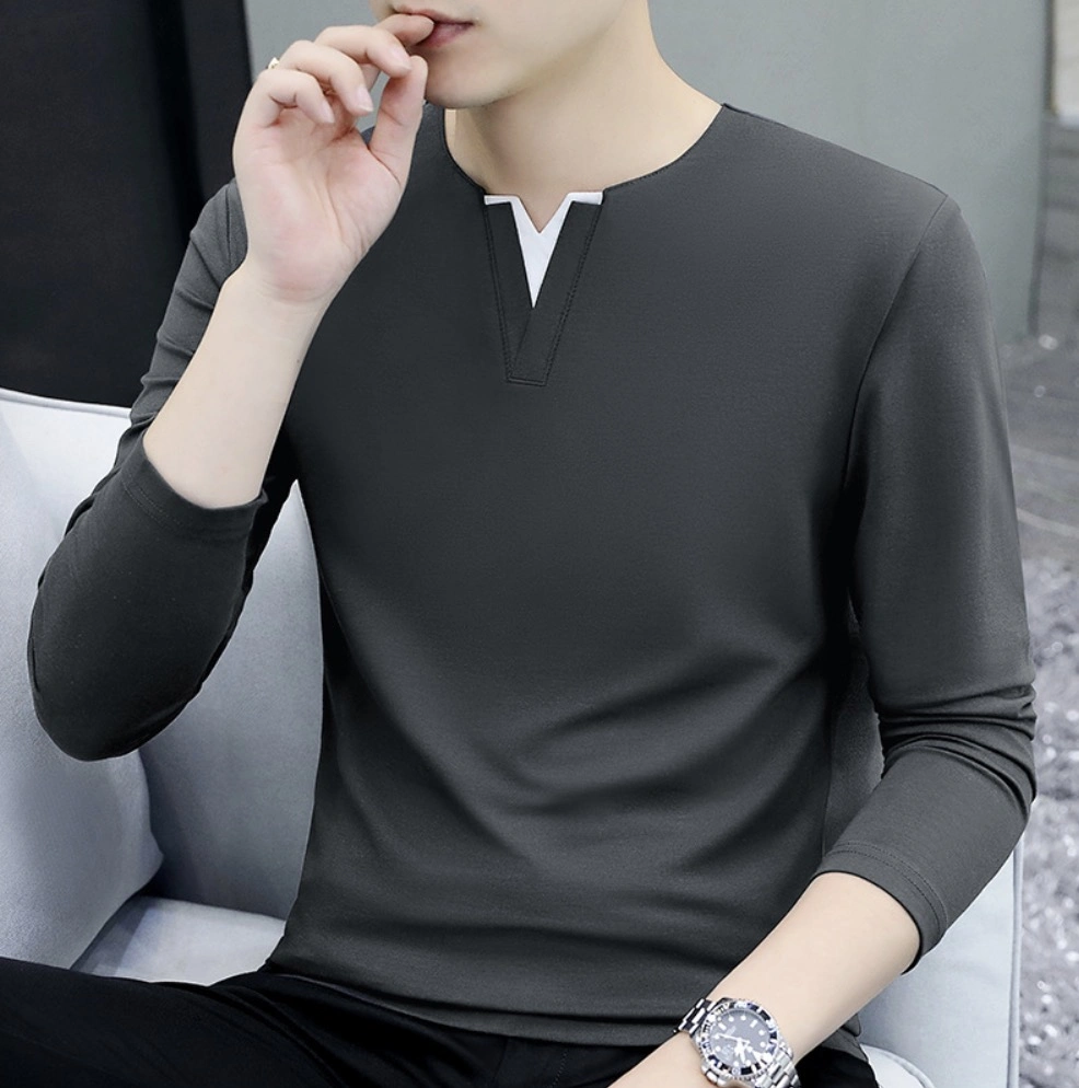 95% Cotton New Design Long Sleeve T-Shirt Men&prime;s Casual Clothes Teen&prime;s Apparel