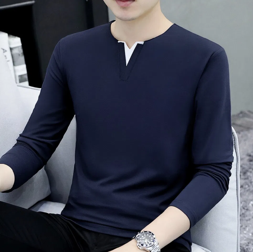 95% Cotton New Design Long Sleeve T-Shirt Men&prime;s Casual Clothes Teen&prime;s Apparel