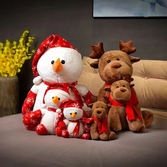 Promotional Gift Santa Claus Bear, Christmas Snowman, Reindeer Plush Toys, Christmas Plush Toys